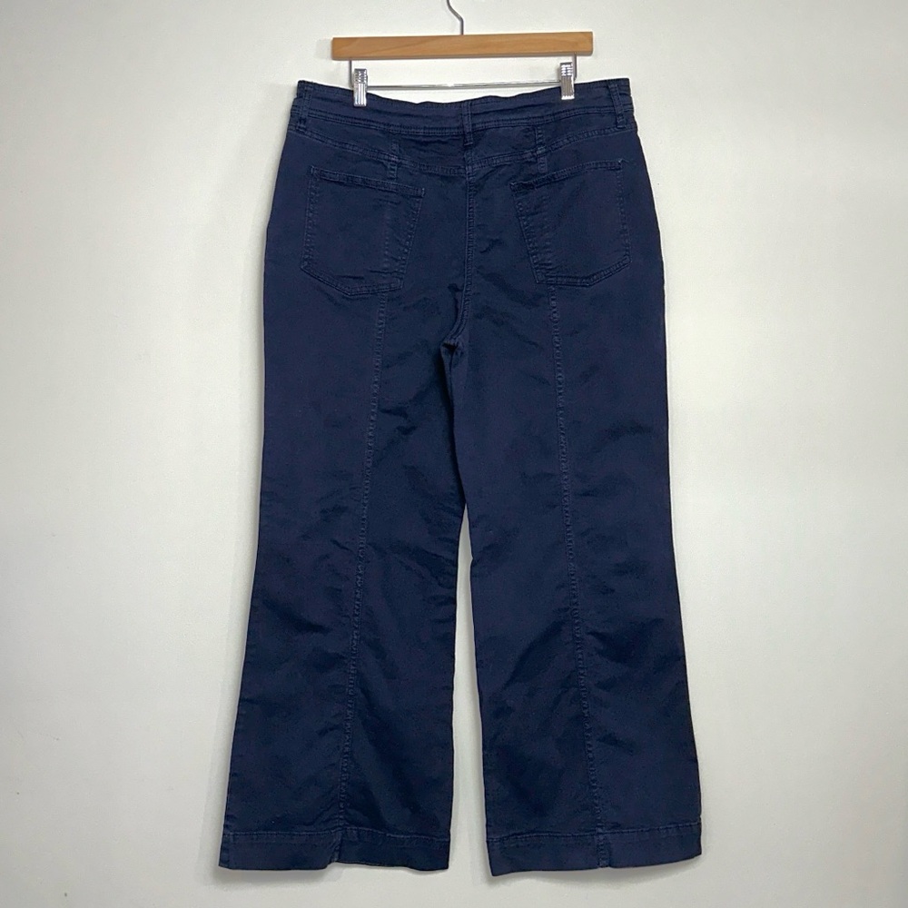 BODEN Wide Leg Chino Trouser in Navy - Picture 7 of 11